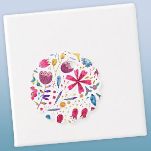 Etiquetas Para Lembrancinhas Hedgerow Flowers Marcas de Favor de Aquarela