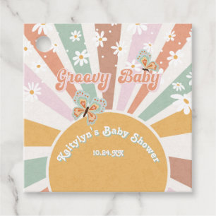 Etiquetas Para Lembrancinhas Hippie Groovy Daisies Baby Retro 70s