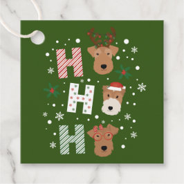Etiquetas Para Lembrancinhas Ho Ho Ho Welsh Terrier Feliz Natal