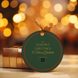 Etiquetas Para Lembrancinhas Holiday Luxe Christmas Favor Tag | Modern