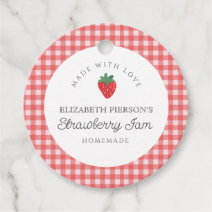 Etiquetas Para Lembrancinhas Home Personalizado do Strawberry Berry Jam