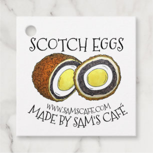 Etiquetas Para Lembrancinhas Homemade Scotch Eggs UK British Snack Comida