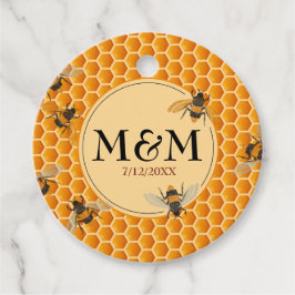 Etiquetas Para Lembrancinhas Honeycomb Monograma Honey Jar Wedding