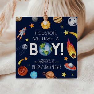 Etiquetas Para Lembrancinhas Houston Temos Um Chá de fraldas Da Galáxia Espacia