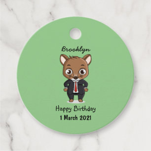 Etiquetas Para Lembrancinhas Ilustração de desenho animado de rato bonito