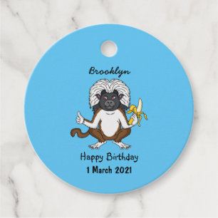 Etiquetas Para Lembrancinhas Imagem do desenho do macaco Cotton Top Tamarin