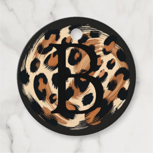 Etiquetas Para Lembrancinhas Impressão Animal Leopardo Pintado Preto Marrom Cre
