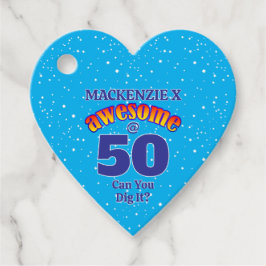 Etiquetas Para Lembrancinhas INCRÍVEL 50 LUZ DE Aniversário AZUL