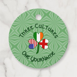 Etiquetas Para Lembrancinhas Inglaterra Irlanda EUA Shamrock Flag Personalizado