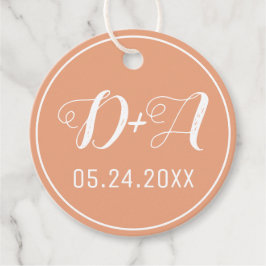 Etiquetas Para Lembrancinhas Iniciais simples e elegantes para o casamento de p