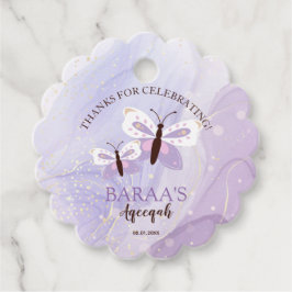 Etiquetas Para Lembrancinhas Islamic Baby Girl Aqeeqah Favor Tags Purple