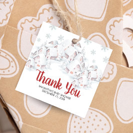 Etiquetas Para Lembrancinhas It Takes a Village Baby Shower Square