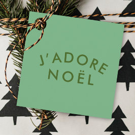 Etiquetas Para Lembrancinhas J'adore Noel | Moderno e Minimalista Amor Verde