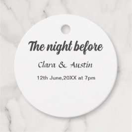 Etiquetas Para Lembrancinhas Jantar a noite antes do mínimo simples