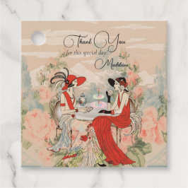 Etiquetas Para Lembrancinhas Jantar de Noiva Jardim Vintage Floral Hora do Chá