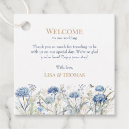 Etiquetas Para Lembrancinhas Jardim Personalizado Flor Silvestre Azul