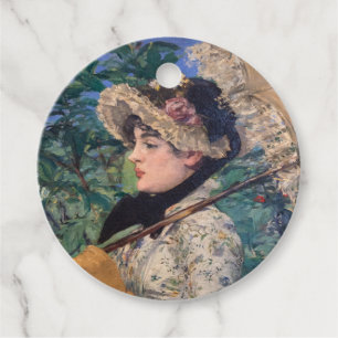 Etiquetas Para Lembrancinhas Jeanne (Primavera) Por Édouard Manet