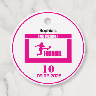 Etiquetas Para Lembrancinhas Jogadora de futebol, Equipe de aniversários