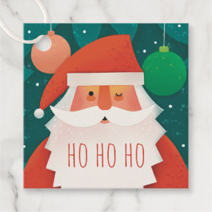 Etiquetas Para Lembrancinhas Jolly Cute Santa Claus   Festa de Natal Ho Ho