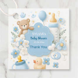 Etiquetas Para Lembrancinhas Joy do Pacote Azul: Chá do Bear Bear