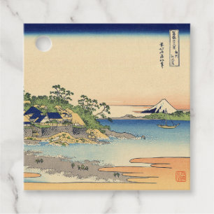 Etiquetas Para Lembrancinhas Katsushika Hokusai Enoshima na província de Sagami