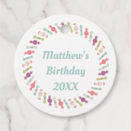 Etiquetas Para Lembrancinhas Kawaii sorrindo Tag de presente de doce para perso