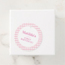 KIDS PARTITY vintage padrão gingham