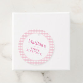 Etiquetas Para Lembrancinhas KIDS PARTITY vintage padrão gingham
