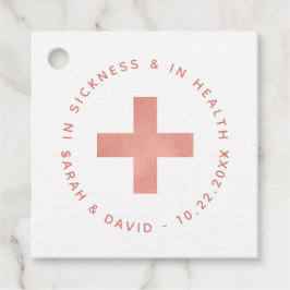 Etiquetas Para Lembrancinhas Kit Ressaca Na Saúde e Na Doença Rosa Dourado