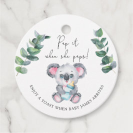 Etiquetas Para Lembrancinhas Koala Bear Pop quando pop chá de fraldas
