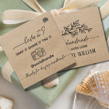 Kraft Laurel artesanal com amor, snap e compartilh