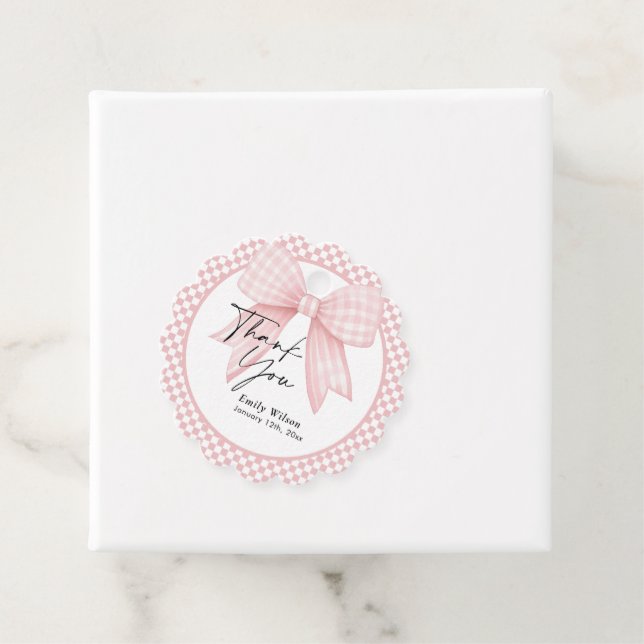 Etiquetas Para Lembrancinhas Laço Obrigada  (In Situ)