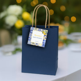 Etiquetas Para Lembrancinhas Ladrilhos Baby Blue Ciao Limão Amalfi Arco Chã de