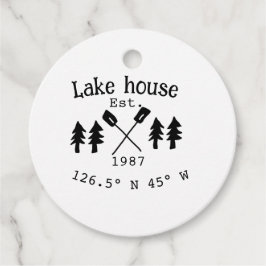 Etiquetas Para Lembrancinhas Lago House ets. Data ano em que as coordenadas per