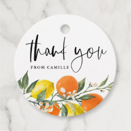 Etiquetas Para Lembrancinhas Laranja Botânica e Agradecimento de Graduação em L