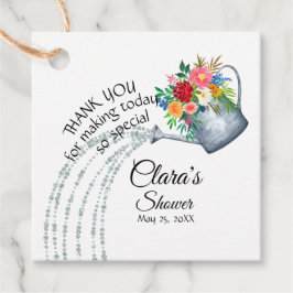 Etiquetas Para Lembrancinhas Lata de Regar Rústica Fofa Chuveiro de Agradecimen