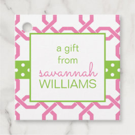 Etiquetas Para Lembrancinhas Latice & Grosgrain Presente Personalizado ou Marca