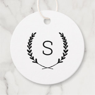 Etiquetas Para Lembrancinhas Laurel Crest Wedding Monograma Obrigado Marcas Fav