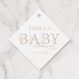 Etiquetas Para Lembrancinhas Lavender Floral Baby Shower | Elegant Wildflower