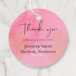 Etiquetas Para Lembrancinhas LeahG Orçamento Casamento Rosa Água Cor Rosa Abstr