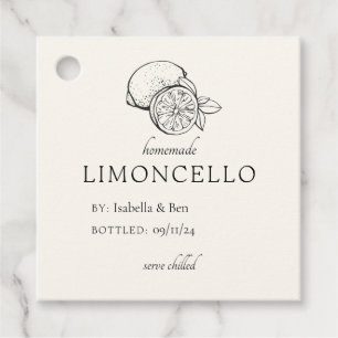 Etiquetas Para Lembrancinhas Legal Garrafa de Limão Limoncello