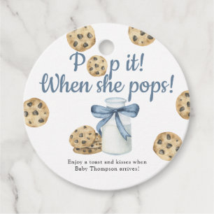 Etiquetas Para Lembrancinhas Leite e biscoitos Pop! Quando ela pop