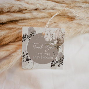 Etiquetas Para Lembrancinhas Leopard Print Obrigado
