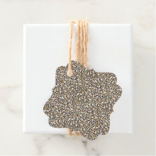 Etiquetas Para Lembrancinhas Leopard Print Spots Chic Trendy Amante de os anima
