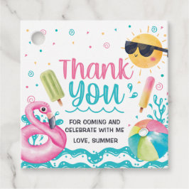 Etiquetas Para Lembrancinhas Let's get cool in the Pool birthday Favor tags