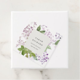 Etiquetas Para Lembrancinhas Lilac Cottage Garden Floral Bunch Business