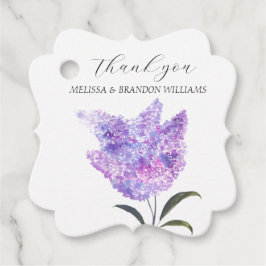 Etiquetas Para Lembrancinhas Lilac Purple Floral Wedding Thank you