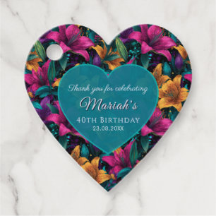 Etiquetas Para Lembrancinhas Lilases Personalizadas Festa Romântica Floral