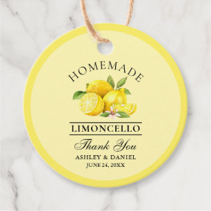 Etiquetas Para Lembrancinhas Limões de Aquarela Limoncello Obrigados de Casame
