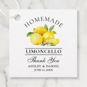 Etiquetas Para Lembrancinhas Limões de Aquarela Limoncello Obrigados Marcas Qu